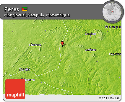 Physical 3D Map of Peres