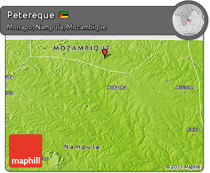 Physical 3D Map of Petereque