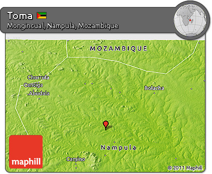Physical 3D Map of Toma