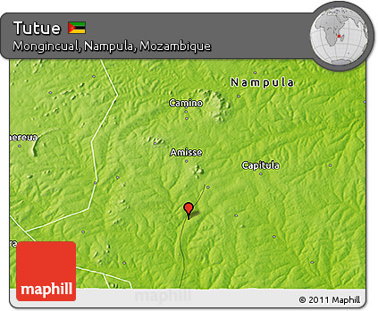 Physical 3D Map of Tutue