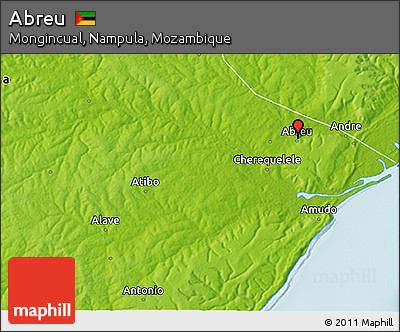 Physical 3D Map of Abreu