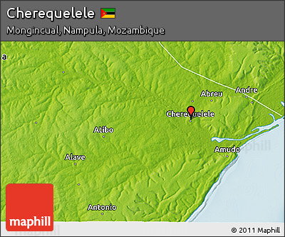 Physical 3D Map of Cherequelele