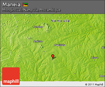 Physical 3D Map of Maneia