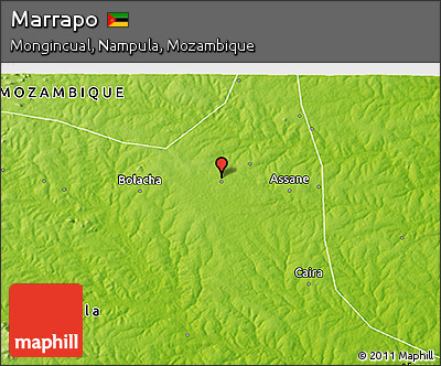 Physical 3D Map of Marrapo