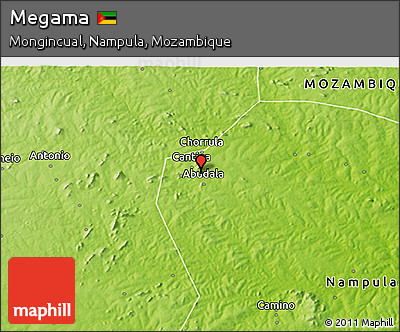 Physical 3D Map of Megama