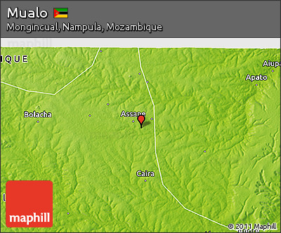 Physical 3D Map of Mualo