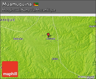 Physical 3D Map of Muamuquina