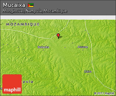 Physical 3D Map of Mucaixa