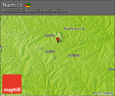 Physical 3D Map of Namico