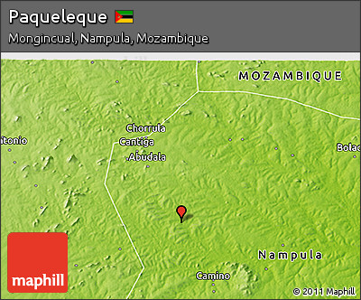 Physical 3D Map of Paqueleque