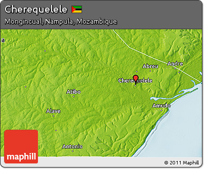 Physical 3D Map of Cherequelele