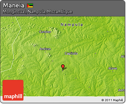 Physical 3D Map of Maneia