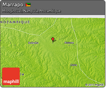 Physical 3D Map of Marrapo