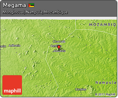 Physical 3D Map of Megama