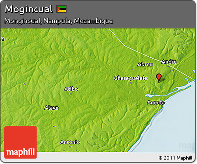 Physical 3D Map of Mogincual