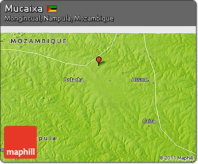 Physical 3D Map of Mucaixa