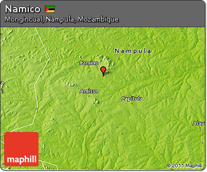 Physical 3D Map of Namico