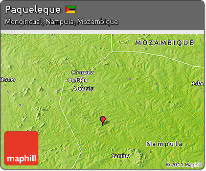 Physical 3D Map of Paqueleque