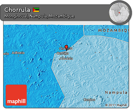 Political 3D Map of Chorrula