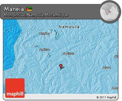 Political 3D Map of Maneia