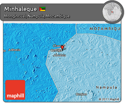Political 3D Map of Minhaleque
