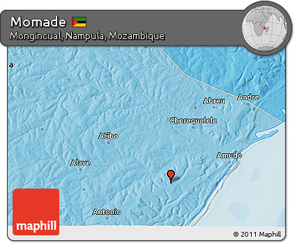 Political 3D Map of Momade