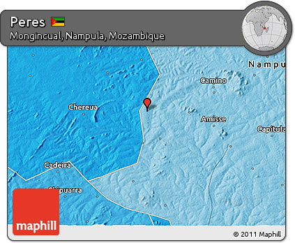 Political 3D Map of Peres