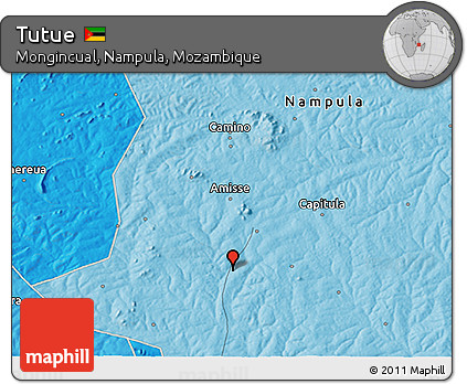 Political 3D Map of Tutue