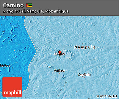 Political 3D Map of Camino