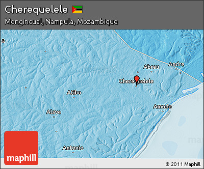 Political 3D Map of Cherequelele