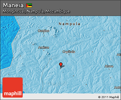 Political 3D Map of Maneia
