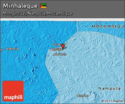 Political 3D Map of Minhaleque