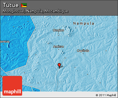 Political 3D Map of Tutue