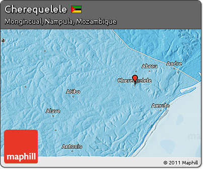 Political 3D Map of Cherequelele