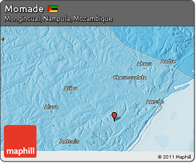 Political 3D Map of Momade