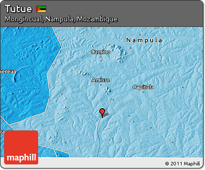 Political 3D Map of Tutue