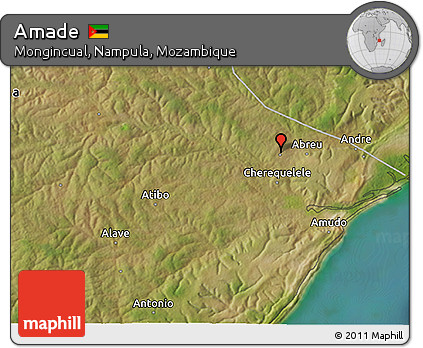 Satellite 3D Map of Amade