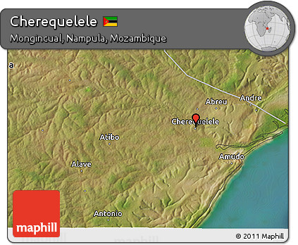 Satellite 3D Map of Cherequelele