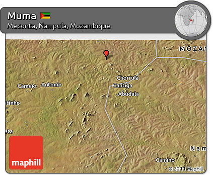 Satellite 3D Map of Muma