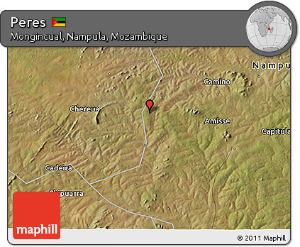 Satellite 3D Map of Peres