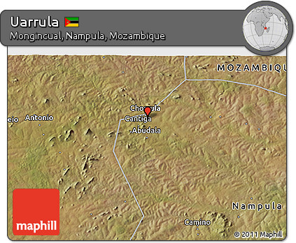 Satellite 3D Map of Uarrula