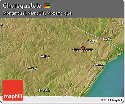Satellite 3D Map of Cherequelele