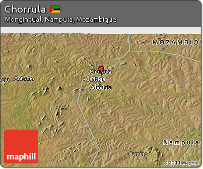 Satellite 3D Map of Chorrula