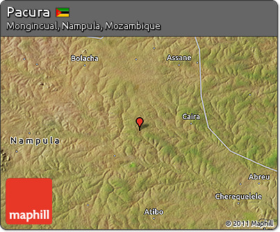 Satellite 3D Map of Pacura