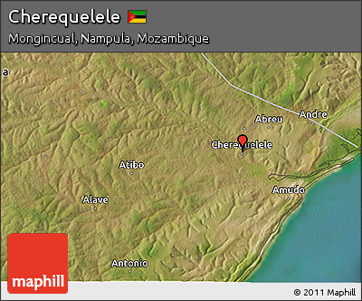 Satellite 3D Map of Cherequelele