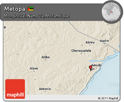 Shaded Relief 3D Map of Metopa