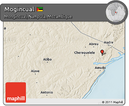 Shaded Relief 3D Map of Mogincual