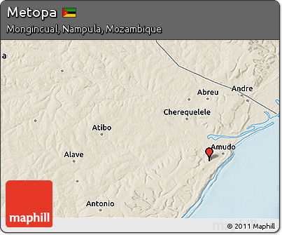 Shaded Relief 3D Map of Metopa
