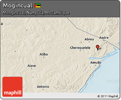 Shaded Relief 3D Map of Mogincual