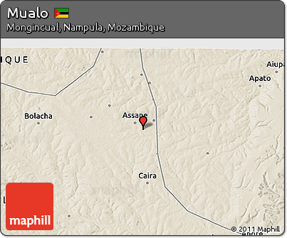 Shaded Relief 3D Map of Mualo